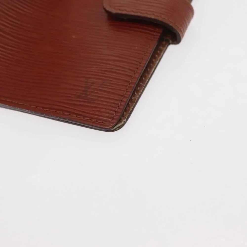 LOUIS VUITTON Epi Agenda PM Day Planner Cover Brown